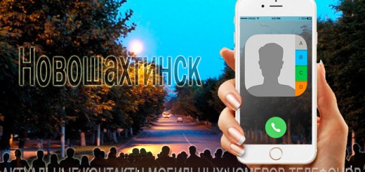 База мобильных телефонов города Новошахтинска