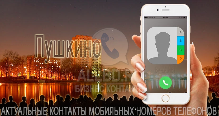 База мобильных телефонов города Пушкино