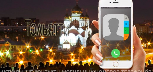 База мобильных телефонов города Тольятти