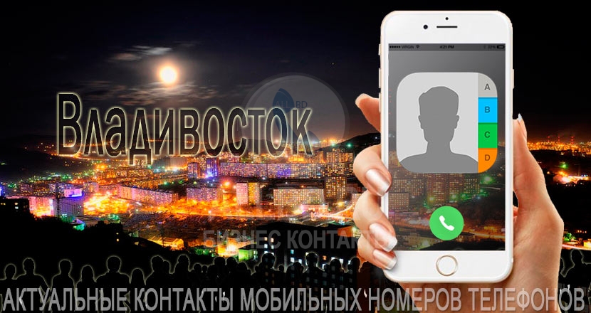 База мобильных телефонов города Владивостока