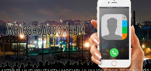 База мобильных телефонов города Железнодорожного