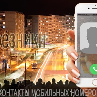 База мобильных телефонов города Березники