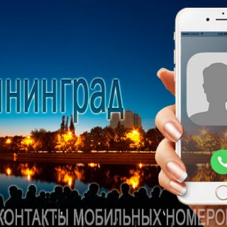 База мобильных телефонов города Калининграда