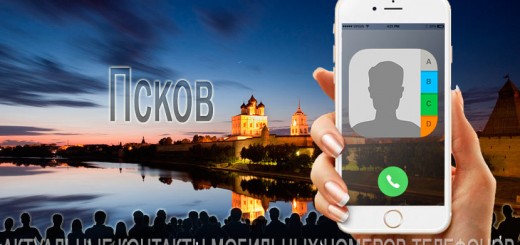База мобильных телефонов города Пскова