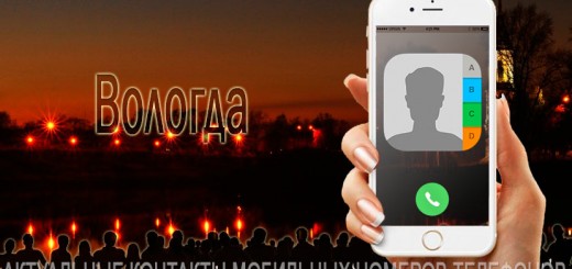 База мобильных телефонов города Вологды